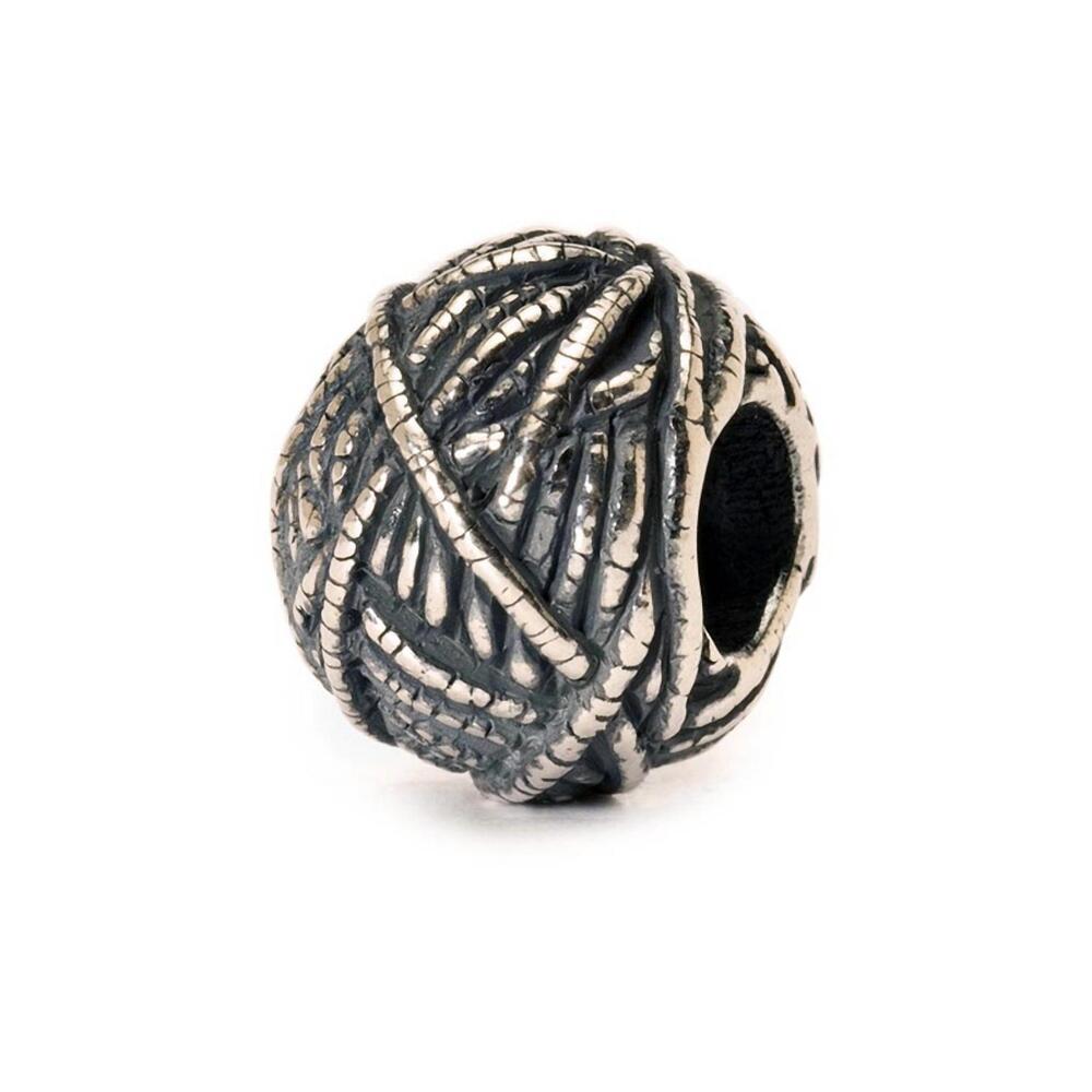 NEW TROLLBEADS women's ball of yarn bead in silver